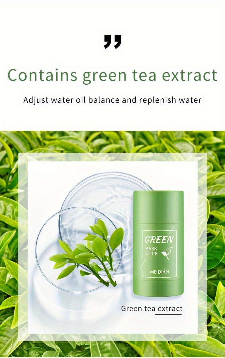 2pcs, 4pcs, Deep Cleansing Green Tea Mask Stick, Green Mask Stick, Facial Hydrating, Deep Pore Cleansing, Green Tea Mask For All Skin Types