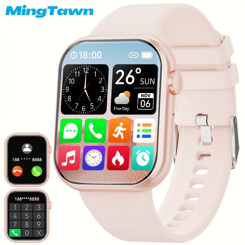 Mingtawn Smart Watch, Capable of Wireless Calls (Answering And Hanging Up), Features Various Sports Modes, Activity Tracking, Suitable for Both Men And Women, with a 1.85-Inch HD Screen. Over 100 Workout Options Available.