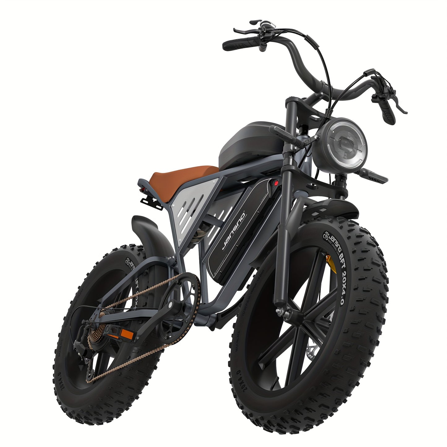 JANSNO X70 Electric Bike For Adults With 500W Brushless Motor, 48V 34Ah Removable Dual Battery, 20" X 4.0 Fat Tire Electric Bicycle, Electric Mountain Bike, Commuter Off-Road Electric Bike, 7-Speed Transmission With Charger