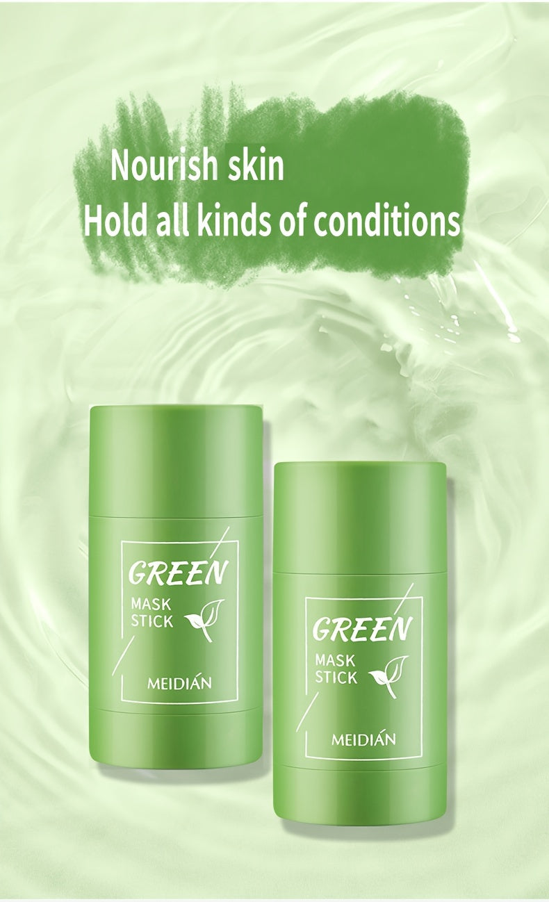 2pcs, 4pcs, Deep Cleansing Green Tea Mask Stick, Green Mask Stick, Facial Hydrating, Deep Pore Cleansing, Green Tea Mask For All Skin Types