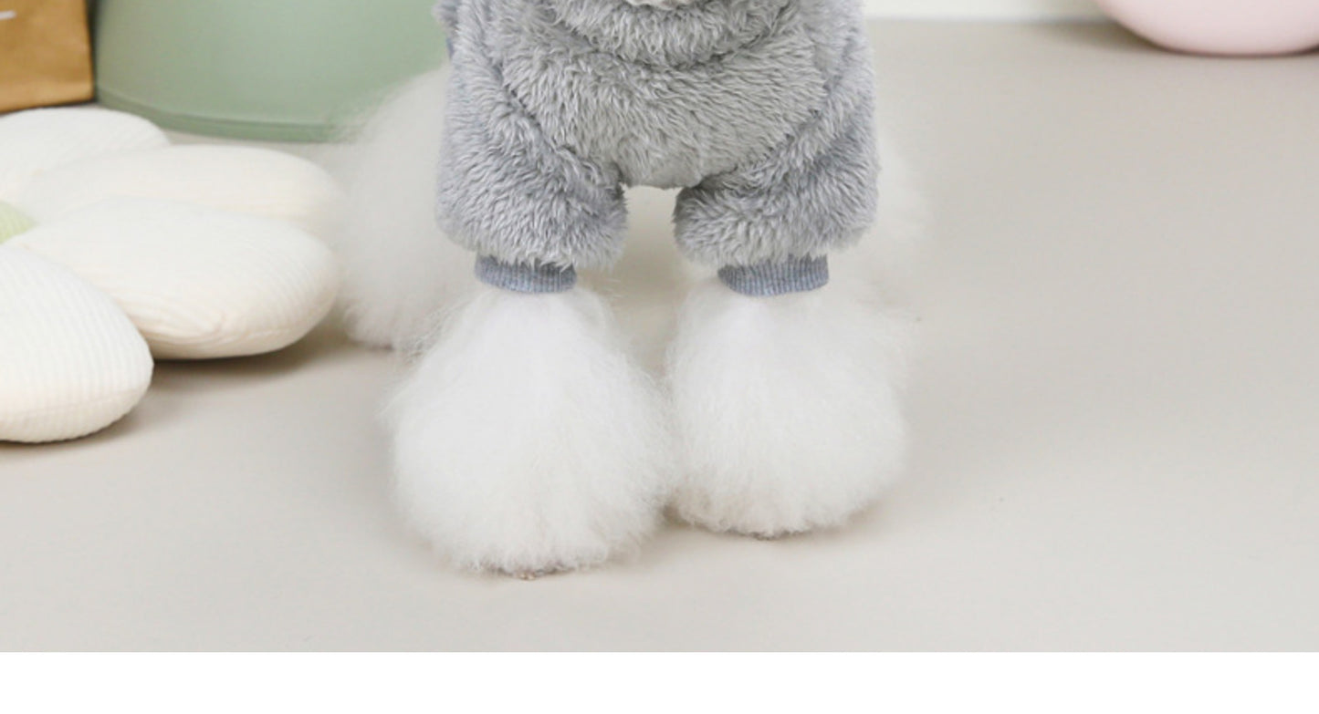 Small Winter Fleece Sweater for Pet, Warm Dog & Cat Clothes with Leash Ring (If Your Pet Is Between Two Sizes, Please Buy The Larger Size)