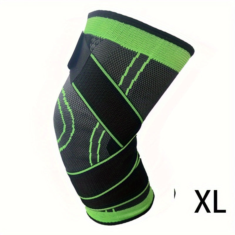 1pc Premium Strap Knee Pad - Knee Braces for Men and Women - Outdoor Sports Fitness Equipment for Cycling, Walking, and Hiking - Pressure-Relieving Protective Gear with Adjustable Strap for Comfortable Wear