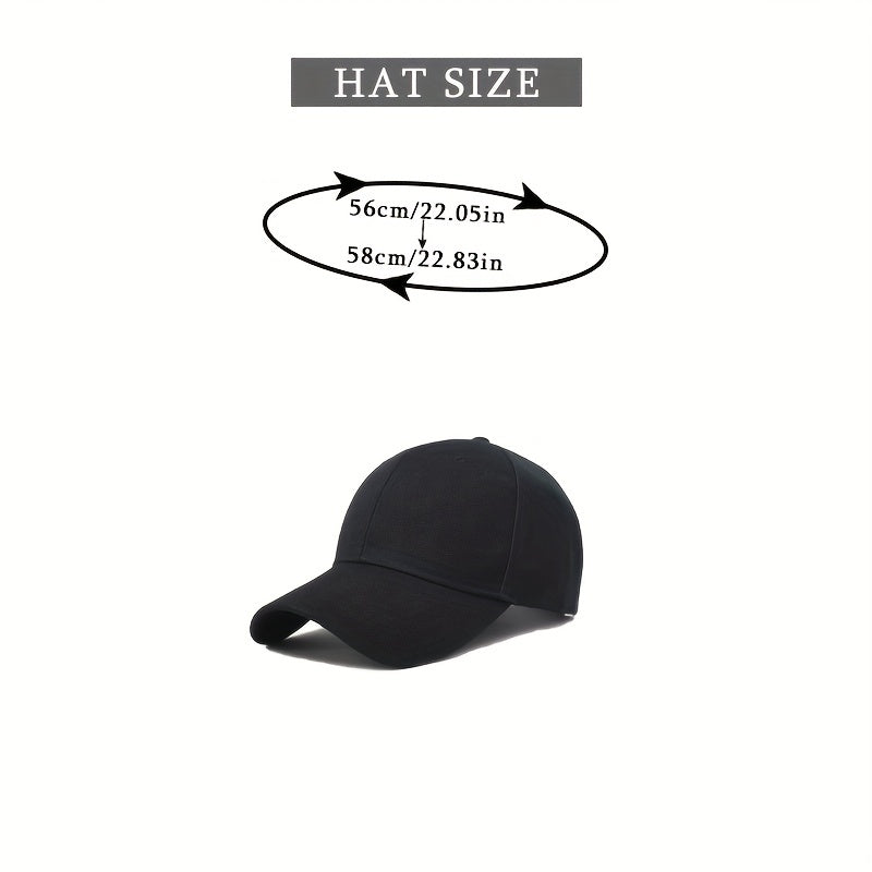 Solid Color Baseball Cap Lightweight Simple Casual Couple Dad Hats Unisex Sun Hats For Women & Men