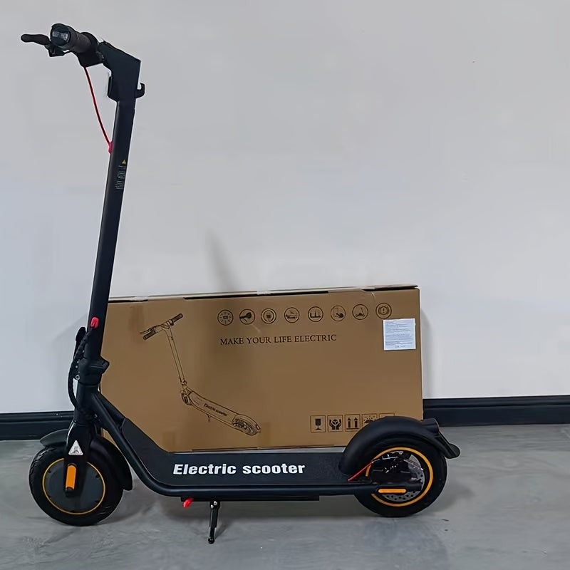 Electric Scooter For Young Adults, 21 Miles Range & 19 MPH, 500W Motor, 10" Inner-Support Tires, Dual Braking System And Cruise Control, With Turn Signals, Foldable Electric Scooter For Teens