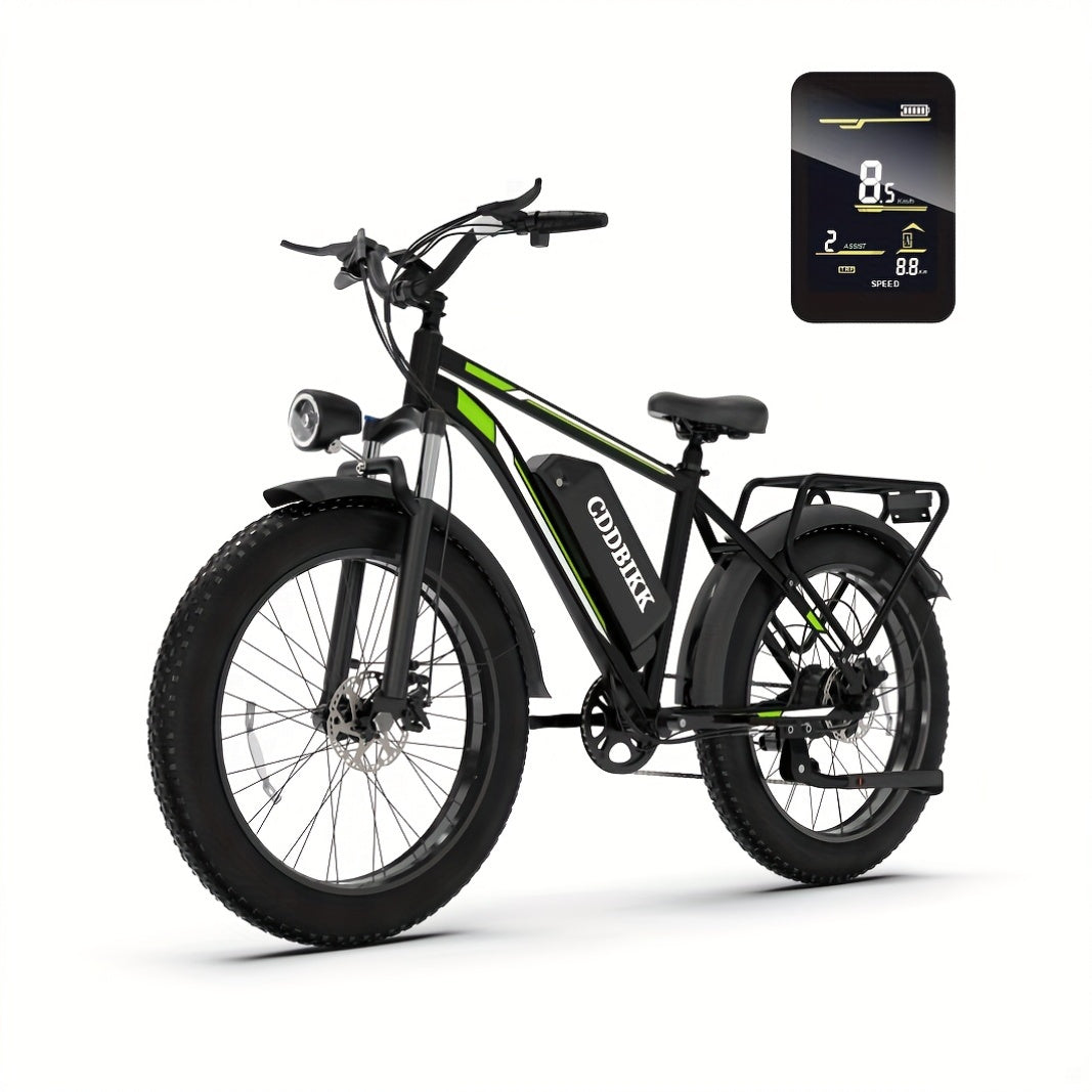Electric Bike for Adults, 20 Inch Fat Tire Ebike with 740W Motor 48V17.5Ah Battery Up to 19MPH/ 40Miles, 7 Speed Dirt Electric Motorcycle Bicycle
