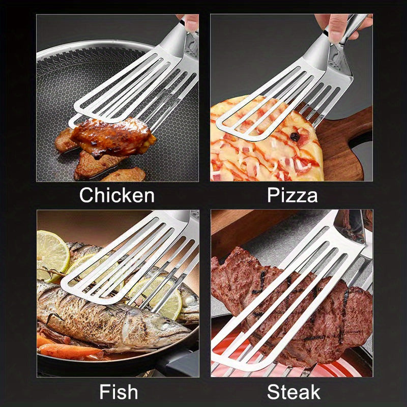 1pc Stainless Steel Multifunctional Food Clip for Steak, Fish, and More - Kitchen Tools and Accessories for Easy Meal Prep