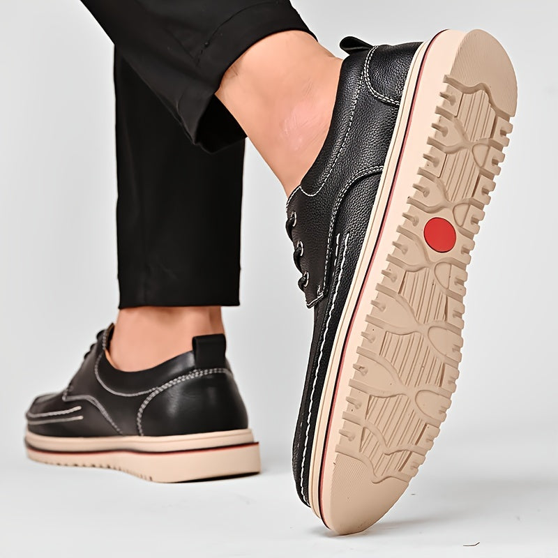 Men's Four Seasons Business Casual Leather Shoes Versatile Low Top Durable Men's Shoes Fashionable and Trendy Shoes