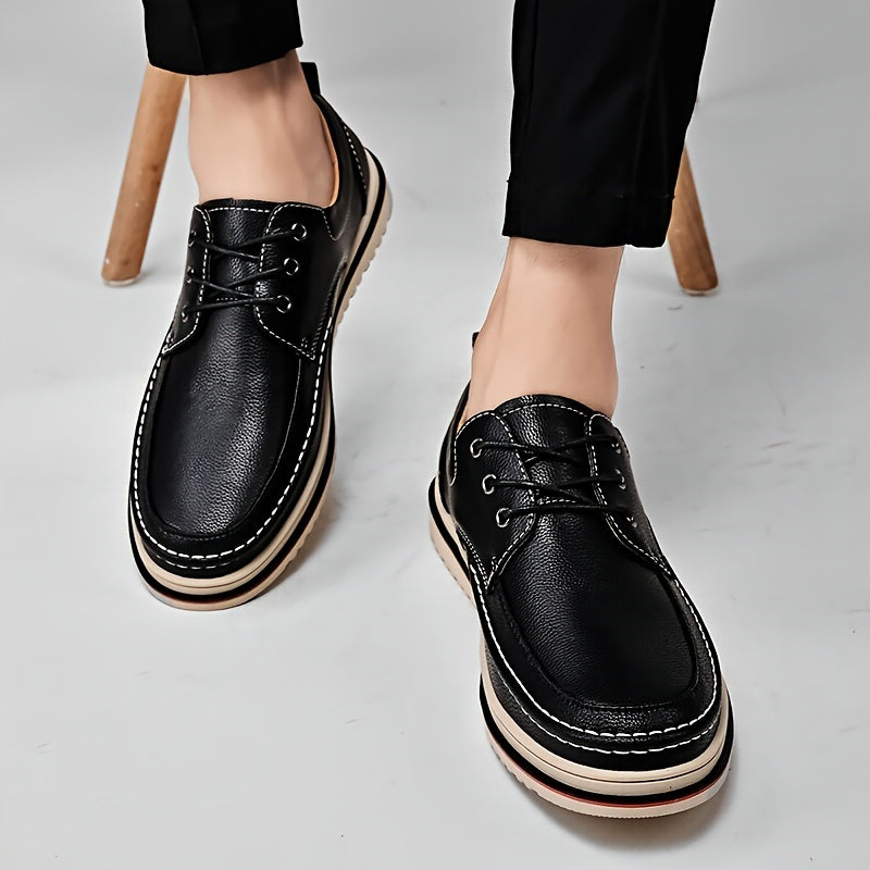 Men's Four Seasons Business Casual Leather Shoes Versatile Low Top Durable Men's Shoes Fashionable and Trendy Shoes