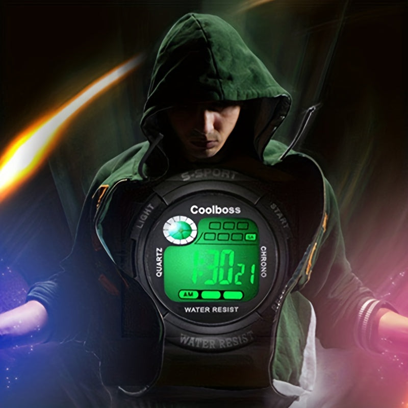 Vibrant Youth Watch - Luminous Digital Timepiece with Multifunctional Features for Middle School Students, Boys, and Girls, High School, Casual Wear, Water-Resistant, and Easy-to-Read Display