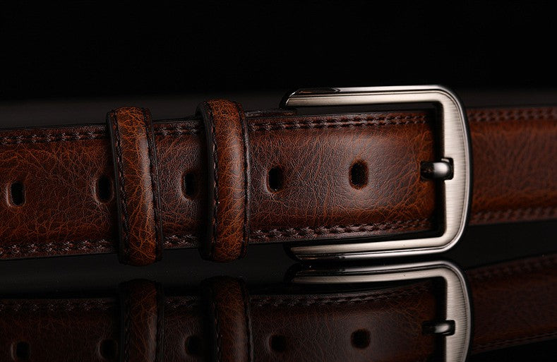 Genuine Leather Men's Belt Fashion Alloy Pin Buckle Belts Fashion Luxury Jeans Belts for Men Business Belt Female Belt