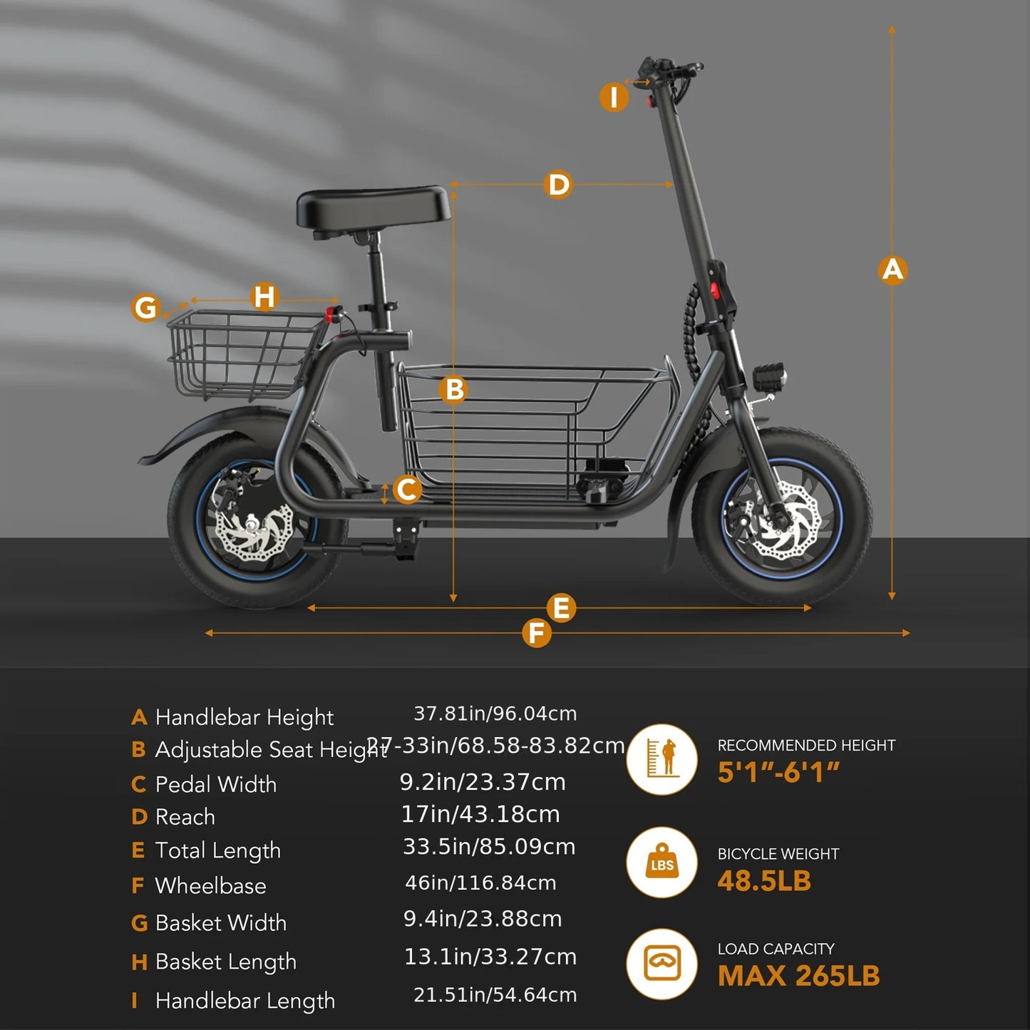 Electric Scooter with Seat for Adults, 550W Powerful Motor, 20-Mile Range, Speed up to 18.6MPH, Ample Storage for Pets & Cargo