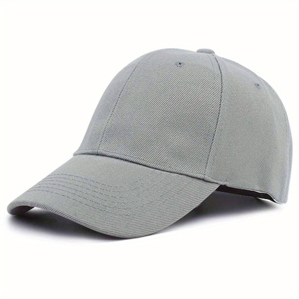 Solid Color Baseball Cap Lightweight Simple Casual Couple Dad Hats Unisex Sun Hats For Women & Men