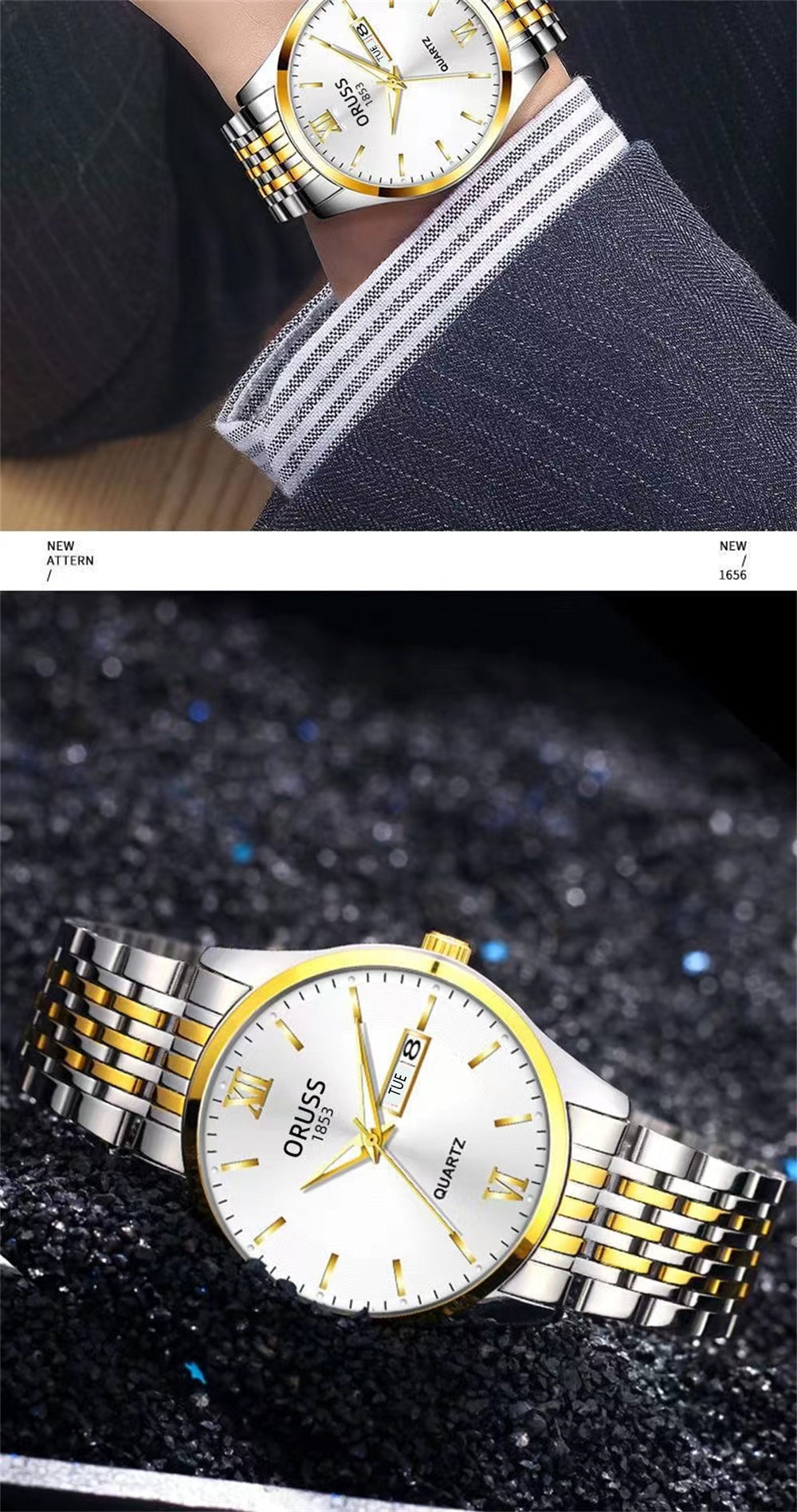 Men's Watch Glow-in-the-dark Waterproof Calendar High-grade Handsome Fashion 2022 New Trend Steel Watch, Ideal choice for Gifts