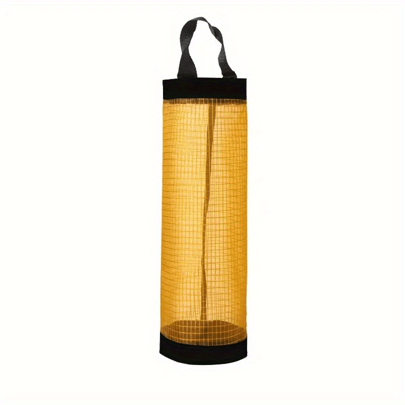 1pc Collapsible Plastic Bag Organizer - Convenient Grocery Bag Holder with Durable Mesh Storage, Foldable Garbage Bag Dispenser, Ventilated for Kitchen Freshness and Space-Saving Efficiency