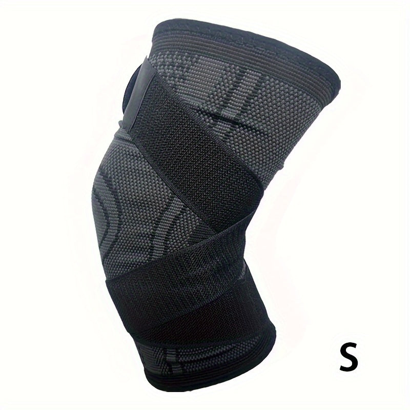 1pc Premium Strap Knee Pad - Knee Braces for Men and Women - Outdoor Sports Fitness Equipment for Cycling, Walking, and Hiking - Pressure-Relieving Protective Gear with Adjustable Strap for Comfortable Wear
