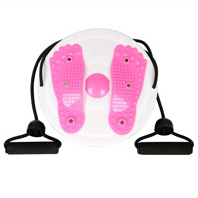Waist Twisting Disc With Handles, Trims Waist Arms Hips And Thighs Waist Training Foot Massage Plate With 6 Magnets Fitness Twister Workout Home Gym Body Building Fitness Equipment