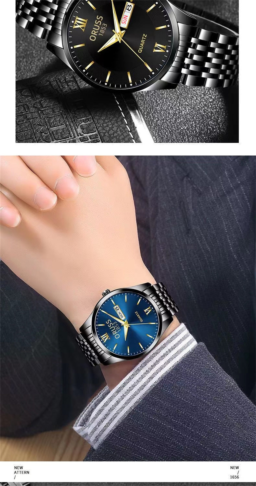 Men's Watch Glow-in-the-dark Waterproof Calendar High-grade Handsome Fashion 2022 New Trend Steel Watch, Ideal choice for Gifts