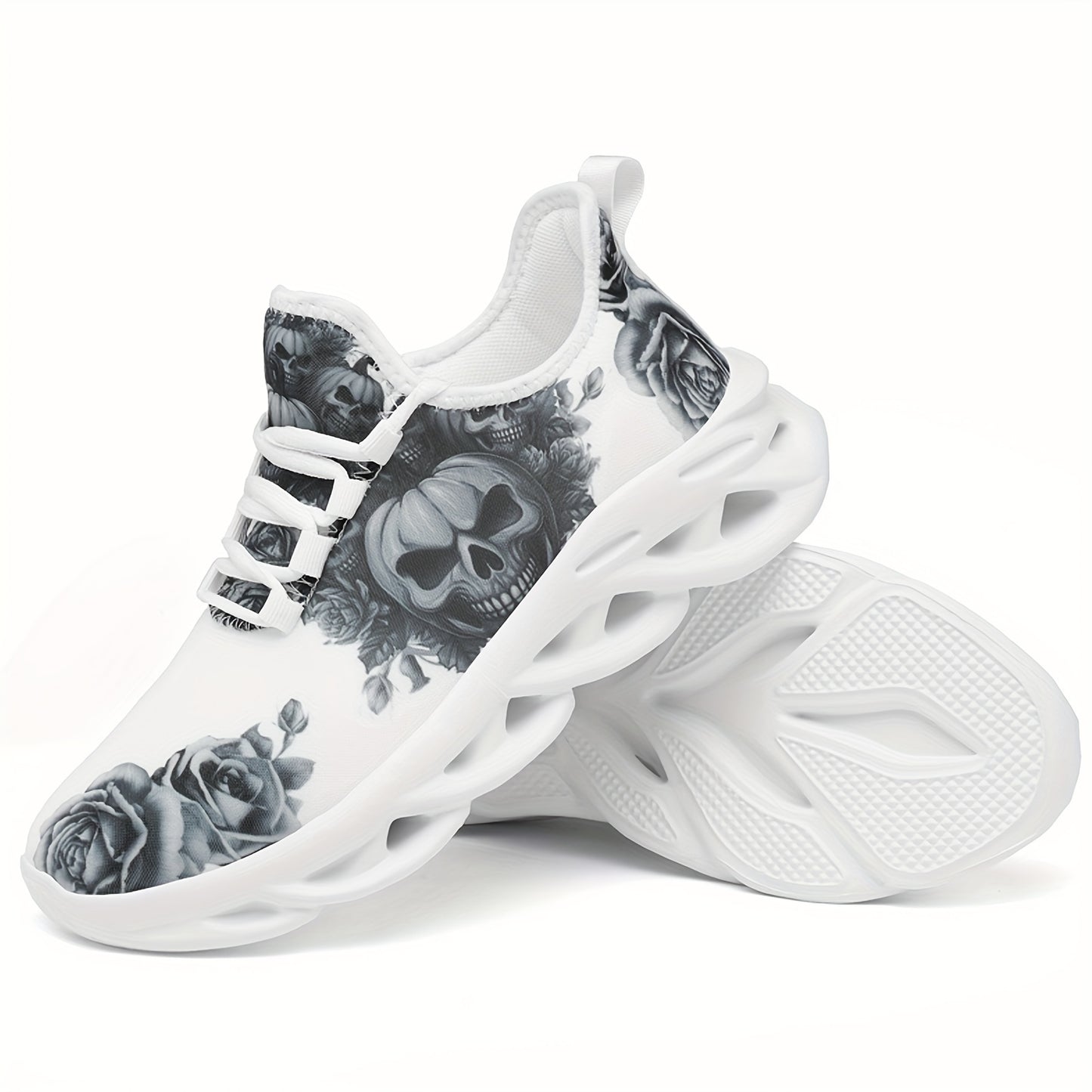 Men's Fashion Casual Halloween Skull Quirky Street Style Men's Shoes