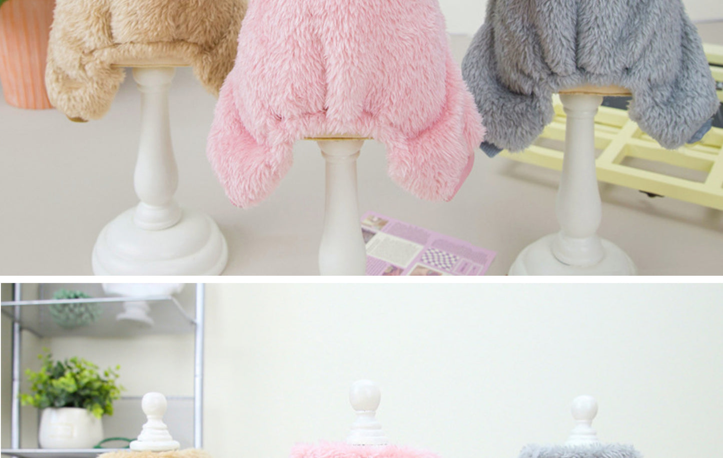 Small Winter Fleece Sweater for Pet, Warm Dog & Cat Clothes with Leash Ring (If Your Pet Is Between Two Sizes, Please Buy The Larger Size)