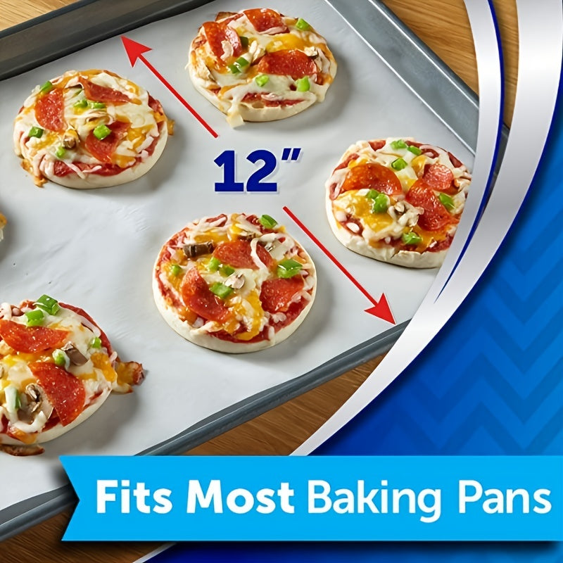 MOREDOR 50/100/200pcs Parchment Paper Baking Sheets, 12 x 16 Inch, Non-Stick, Unbleached Wood Material, for Baking, Cooking, Grilling, Air Fryer, Steaming - Kitchen Accessories Without Battery