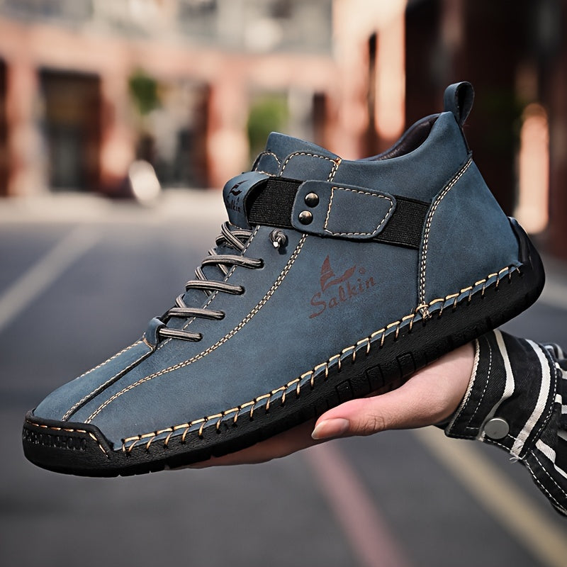 New Arrival Handmade Ankle Men's Business Casual Shoes Outdoor Spring And Fall Ankle Boots Breathable Men's Shoes