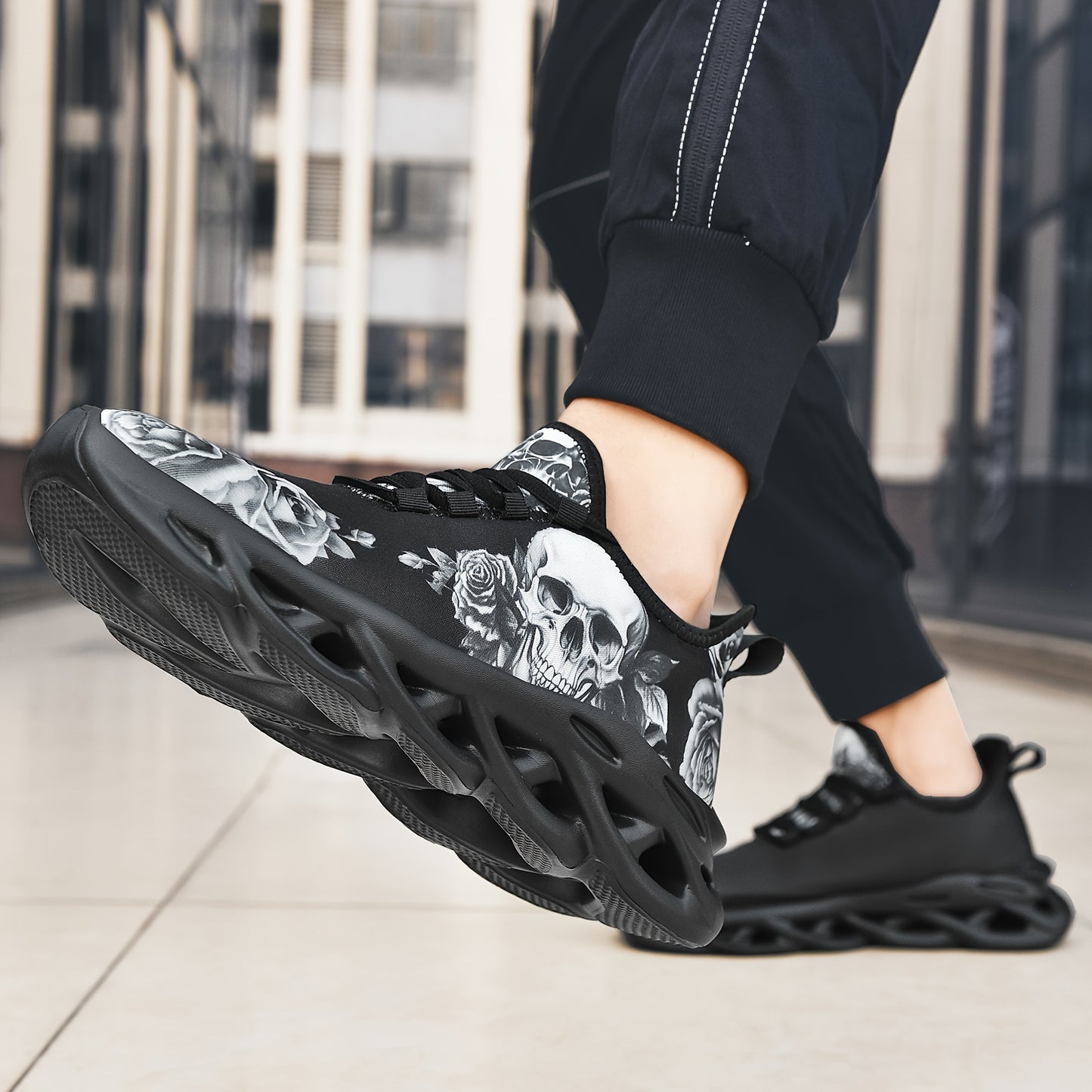 Men's Fashion Casual Halloween Skull Quirky Street Style Men's Shoes