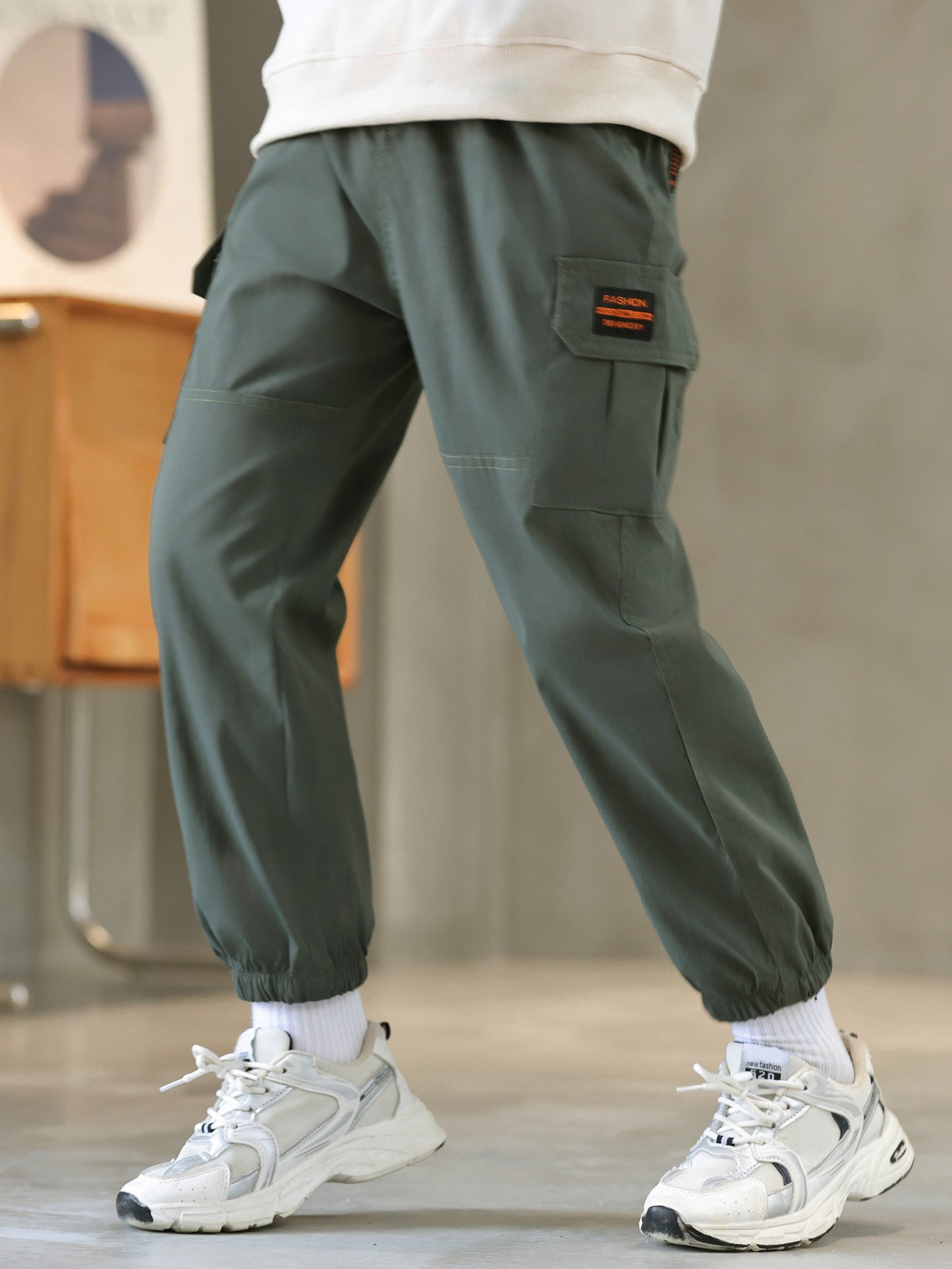 Boys Cargo Trouser Joggers, Kids Autumn & Spring Clothes