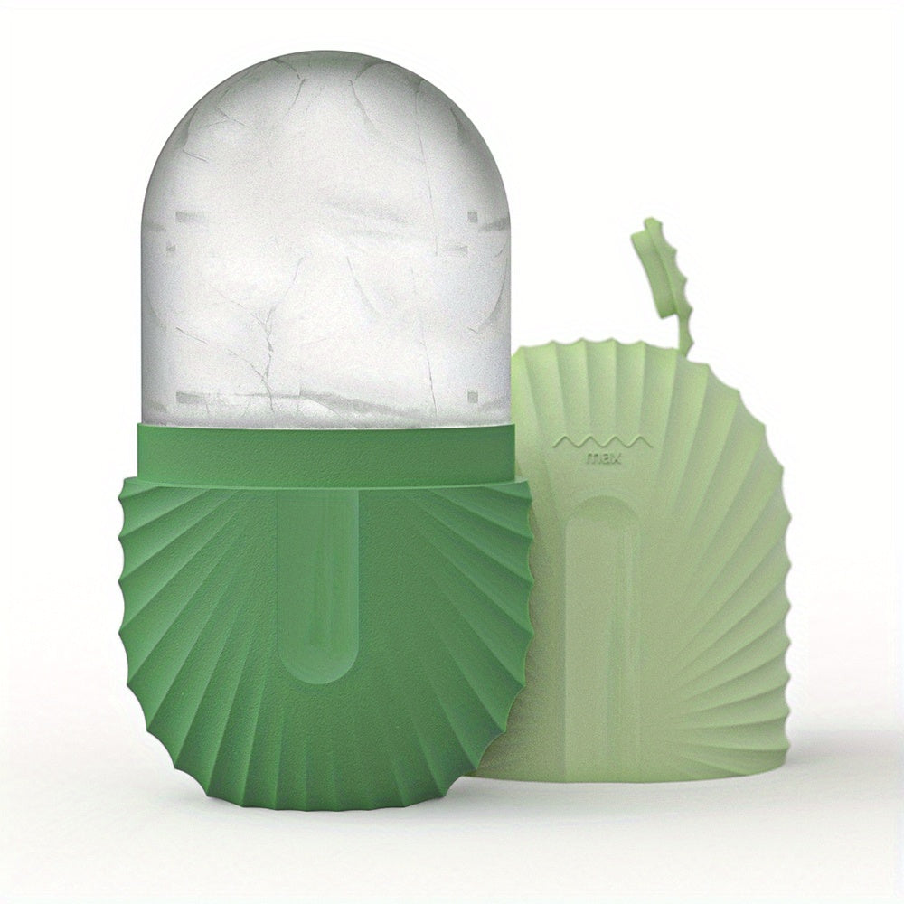 Ice Face Roller, Ice Roller For Face & Eye Puffiness Relief, Facial Massager Contour And Enhance Skin Care & Glow, Ice Facial Roller Mold Cube, Reusable & Leakproof