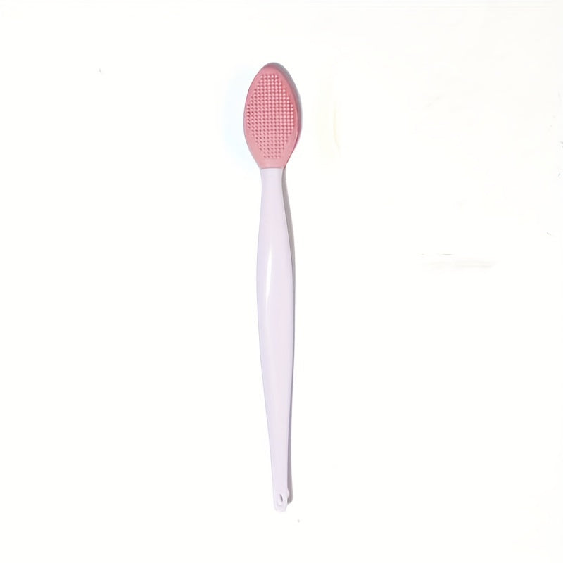 1pc Silicone Pore Brush, Exfoliate Your Large & Visible Pores With This Facial Brush, Double-Sided Black Head Cleaning Tool, Beauty & Skincare Accessories