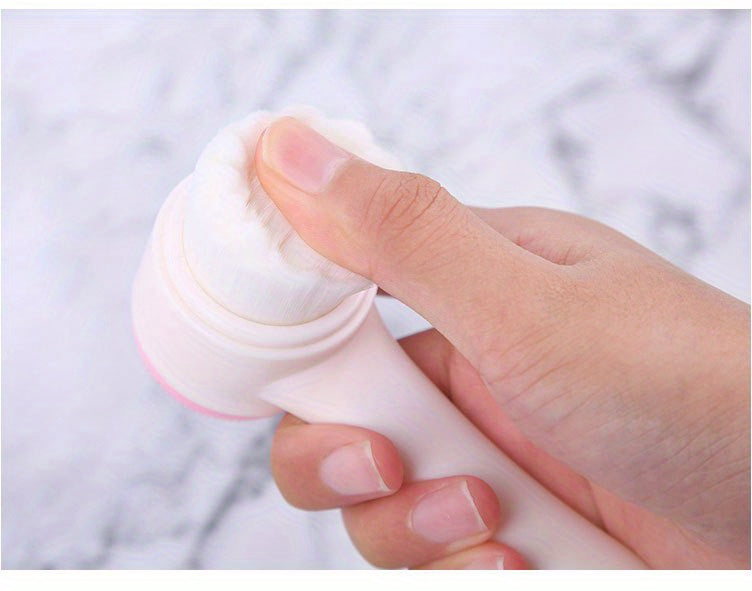 Facial Cleansing Brush, Double-sided Cleaning Tool, Soft Bristle Exfoliator, Cleaner Brush, Scrub Exfoliating Facial Brush For Face Care Makeup Skincare Removal