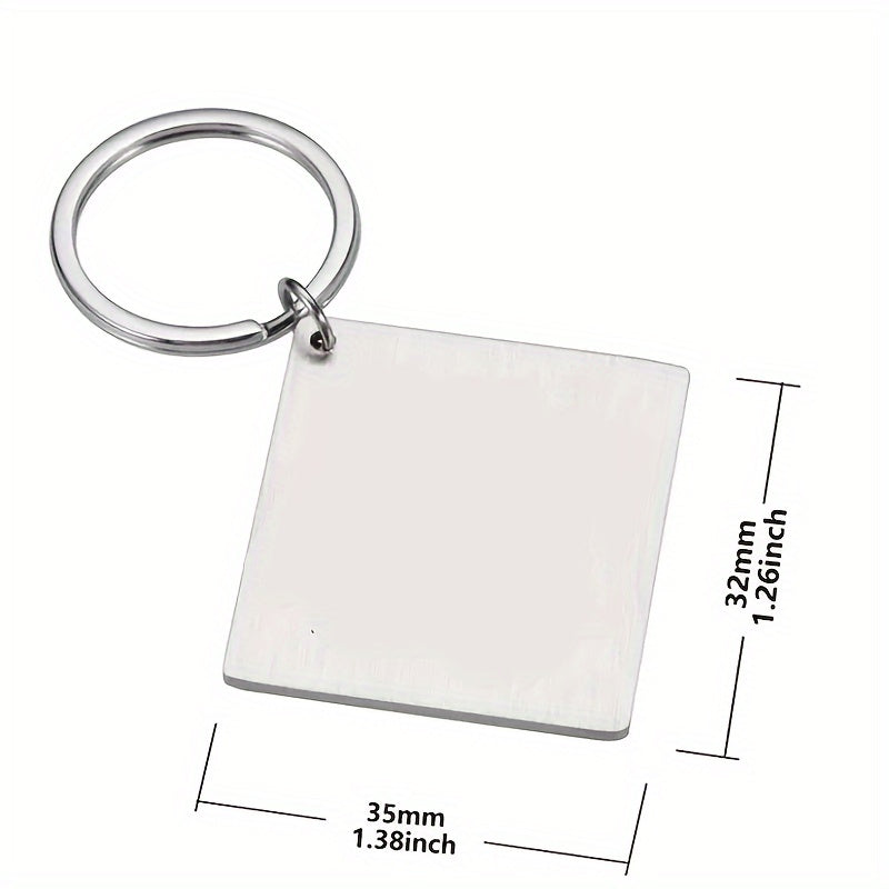 Stainless Steel Keychain for Dad from Daughter, Father Daughter Bonding Themed Keyring, Novelty Women's Key Chain with Ring Buckle, Single Piece, Ideal Gift for Father's Day, Grandparent's Day, Birthdays, Christmas, Valentine