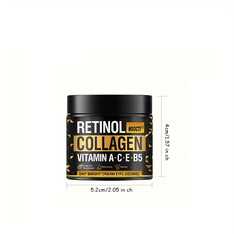 Men's Facial Moisturizer - Collagen, Hyaluronic Acid, Vitamins E & A, Avocado Oil - After Shave Lotion - Moisturizes, Day & Night With Plant Squalane