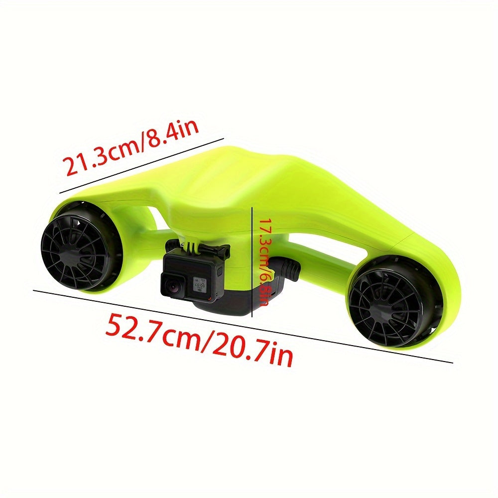 1PC Underwater Scooter Single Motors, Action Camera Compatible, Water Sports Swimming Pool Scuba Diving Underwater Sea Scooter 30m For Water ports Swimming Pool Scuba Diving for Kids/Adults