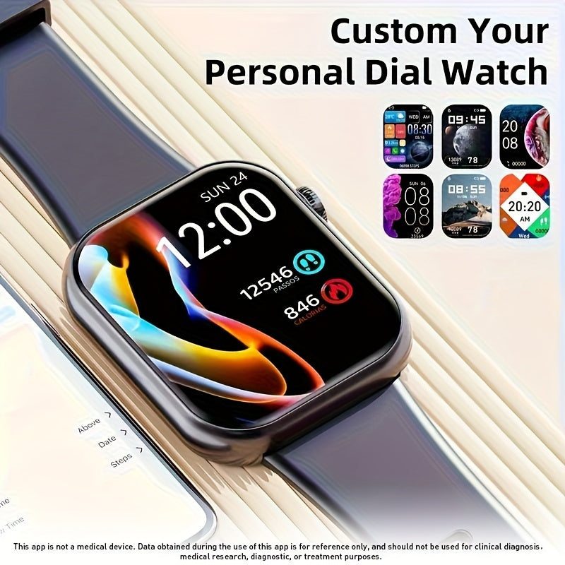 Mingtawn Smart Watch, Capable of Wireless Calls (Answering And Hanging Up), Features Various Sports Modes, Activity Tracking, Suitable for Both Men And Women, with a 1.85-Inch HD Screen. Over 100 Workout Options Available.