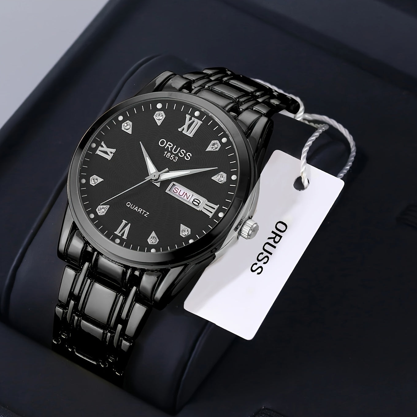 1pc Men's Round Waterproof Luminous Quartz Watch, Wristwatch, Ideal choice for Gifts