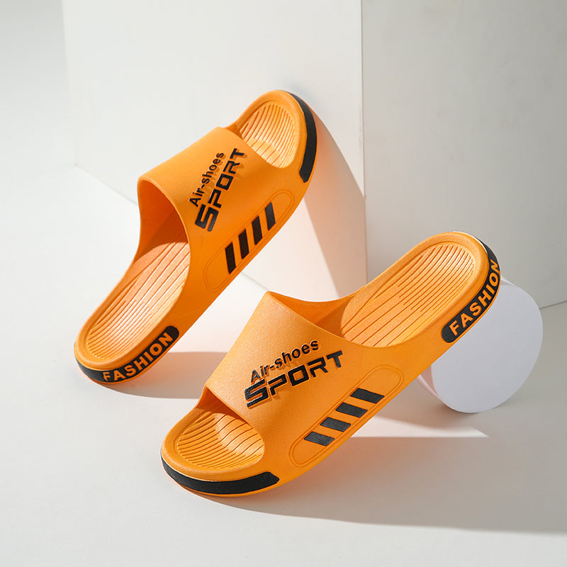 Stylish & Comfortable All-Season Quick-Dry Slides: Non-Slip, Easy-Clean PVC Slippers for Indoor/Outdoor Use