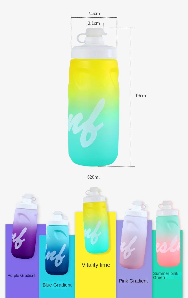 Cycling Insulated Water Bottle Thermal Drink Bottle PP5 Silicone 620ml Fitness Outdoor Sports Bicycle Portable Water Kettle