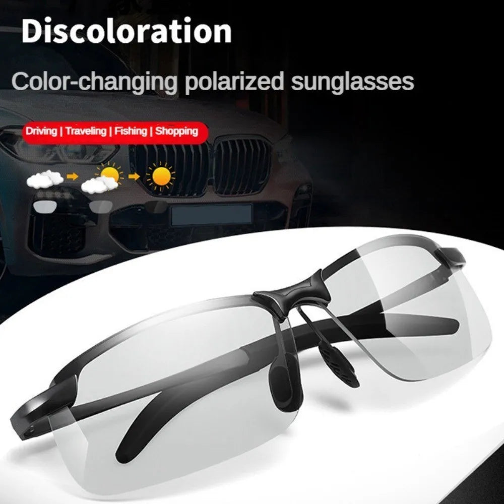 Men Sunglasses Male Photochromic Polarized Driving Outdoor for Men Day Night EyeWear High Quality Anti Radiation Glasses for Men