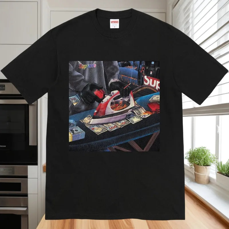 Men's and Women's Spring and Summer Cotton T-shirts Are Fashionable Comfortable Loose and Trendy قمصان قمصان