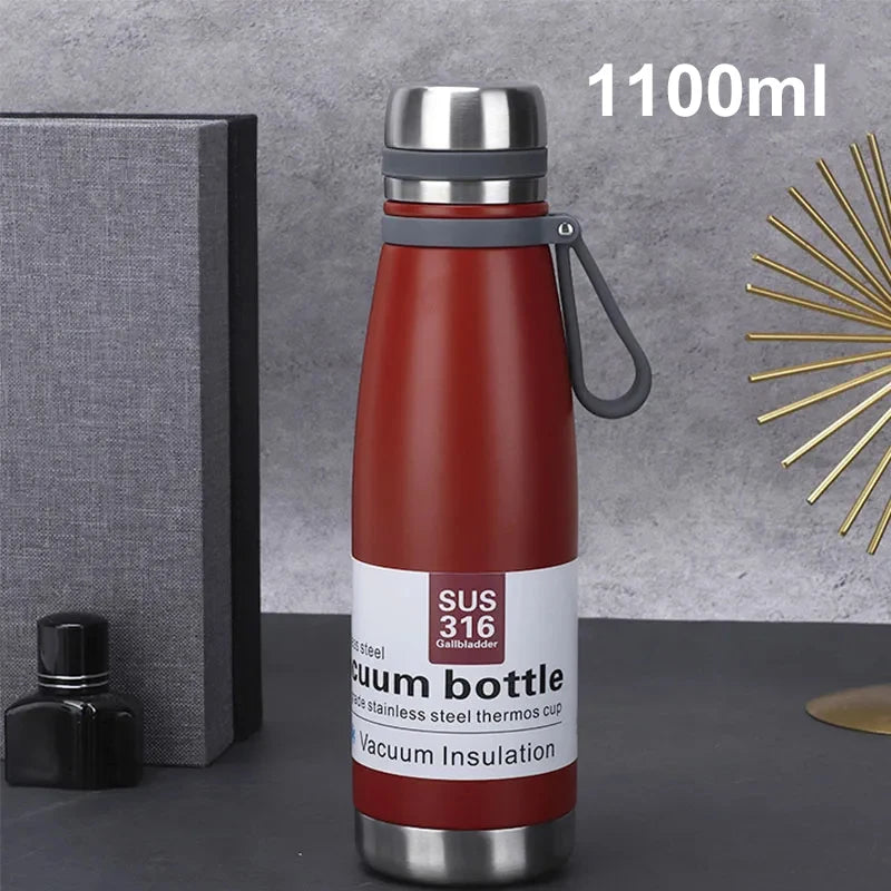Stainless Steel Thermos Bottle Vacuum Large Capacity Flasks Water Bottle Insulated Water Outdoor Travel Bottle Cup Keeping Warm