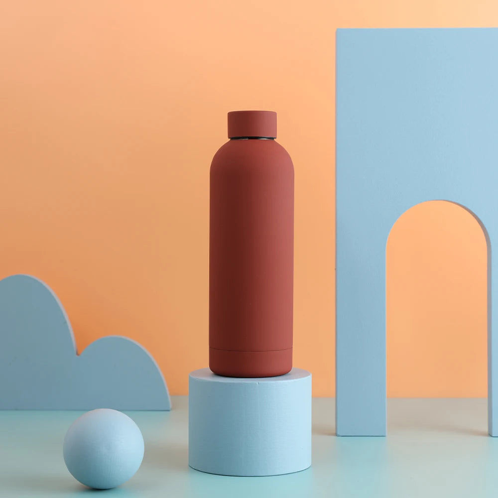 500ml Stainless Steel Insulated Mug Double Wall Vacuum Tumbler Office Home Insulated Coffee Cup Sports Water Bottle