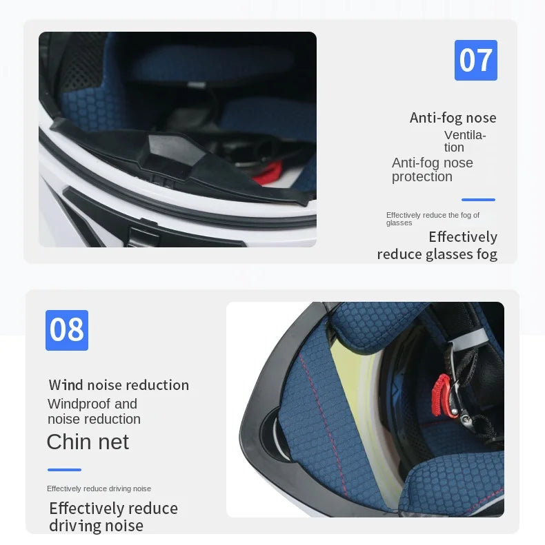 Flip Up Motorcycle Helmet Double lens full face helmet High quality DOT approved Moto cascos motociclistas capacete