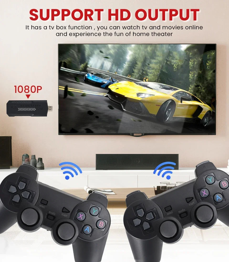 X2 Plus 256G 128G 64G GD10 Pro 4K Game Player 3D HD Retro Video Game Console Wireless Controller TV 50 Emulator For Kids Gifts