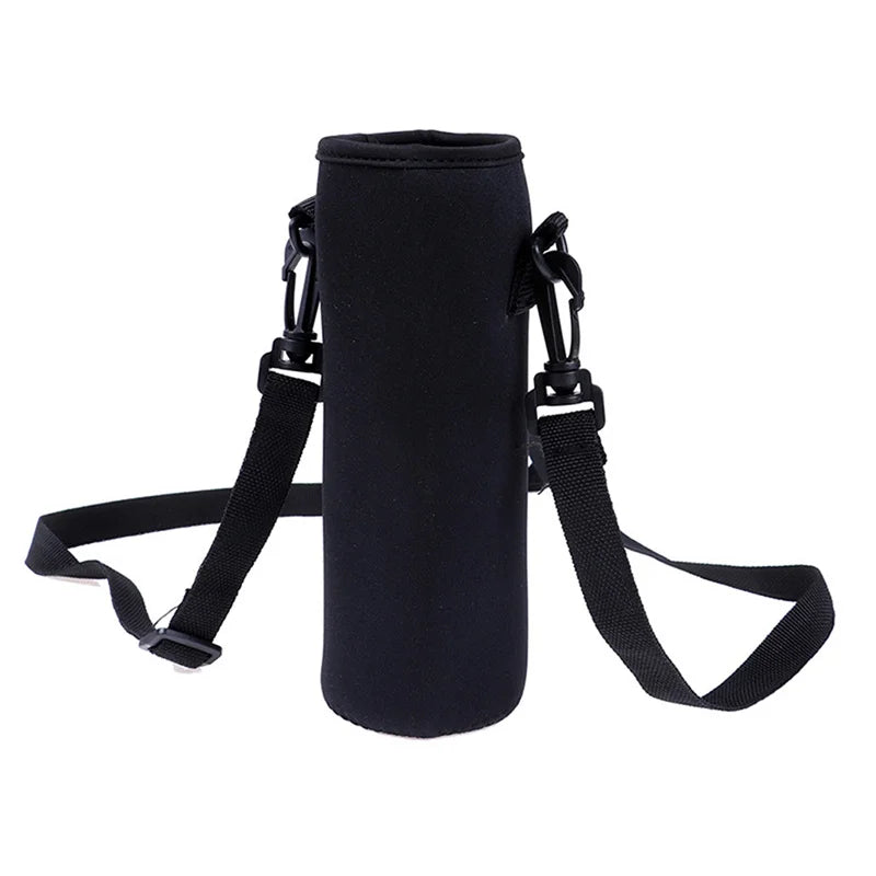 Portable Water Bottle Insulated Neoprene Holder Pouch Bag 420/550/750/1000/1500ml Shoulder With Adjustable Strap