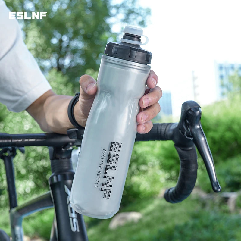 ESLNF Bike Kettle 720ml Mountain Road Bike Outdoor Cycling Kettle PP5 Squeeze Insulated Water Cup Bicycle Water Bottle