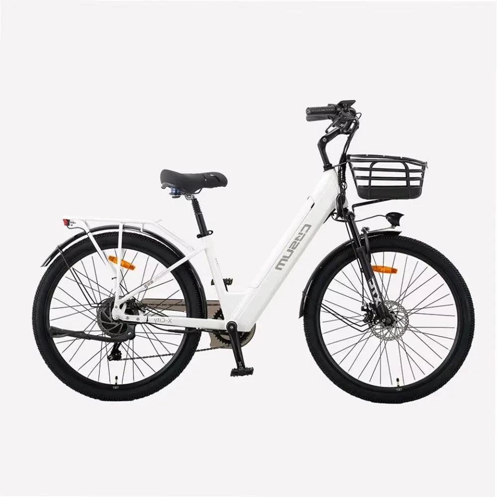 Ebike Electric Bicycle 26" 250W mid motor City Ebike Pedelec with Bicycle Basket Cup HolderSports Entertainment Cycling electric