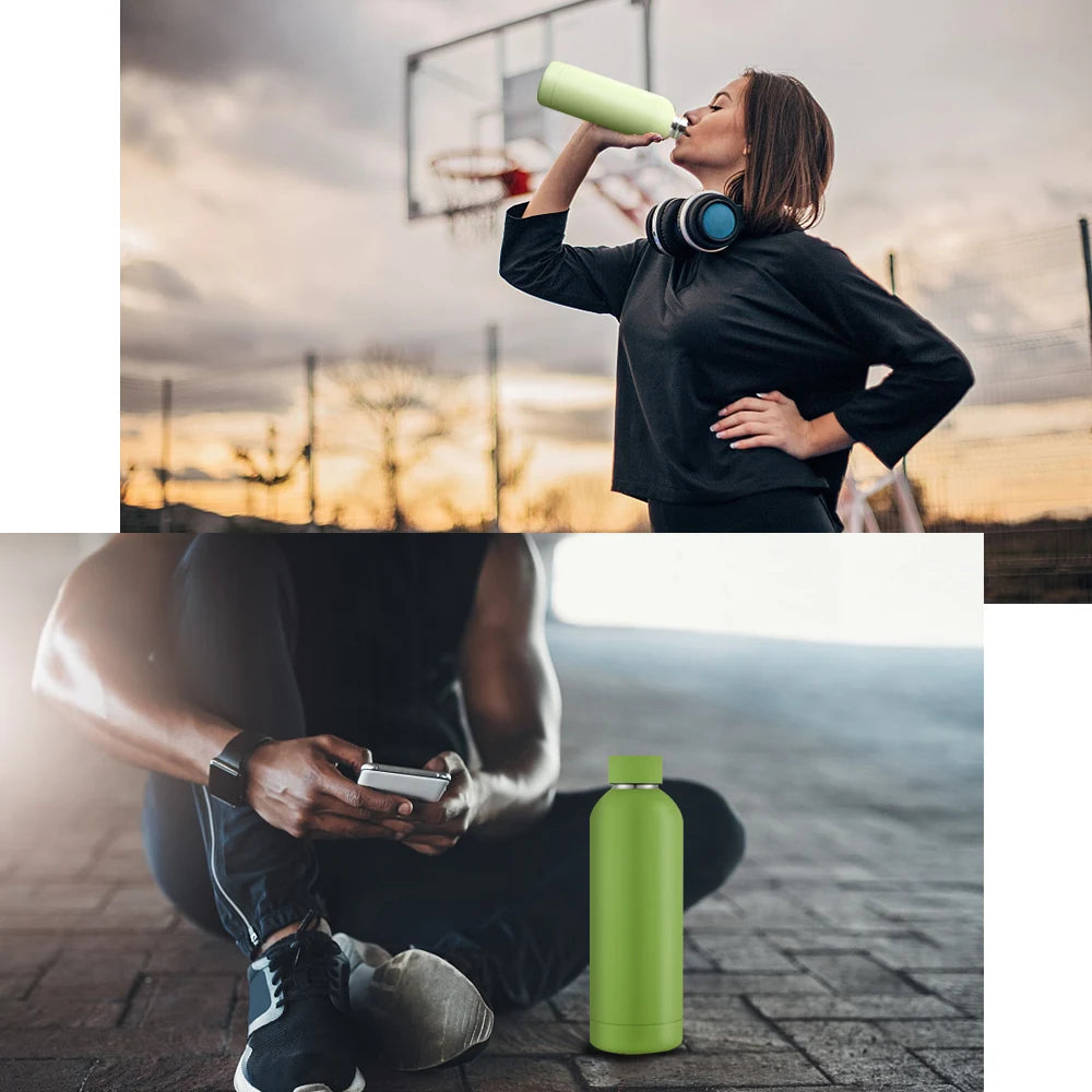 500ml Stainless Steel Insulated Mug Double Wall Vacuum Tumbler Office Home Insulated Coffee Cup Sports Water Bottle