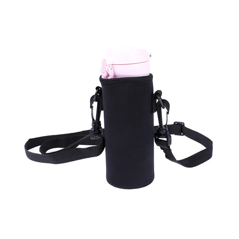 Portable Water Bottle Insulated Neoprene Holder Pouch Bag 420/550/750/1000/1500ml Shoulder With Adjustable Strap