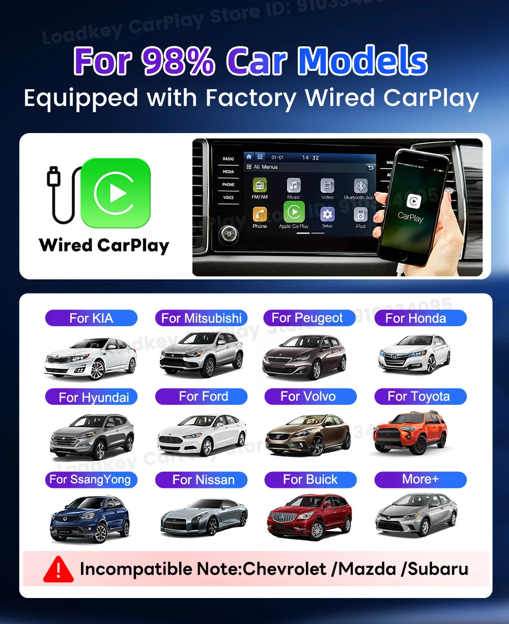 Carlinkit Supports Fire TV Stick Converter TV Streaming Box HDMI Wireless CarPlay TV Adapter for Fire TV Stick HD 4K Max Lite