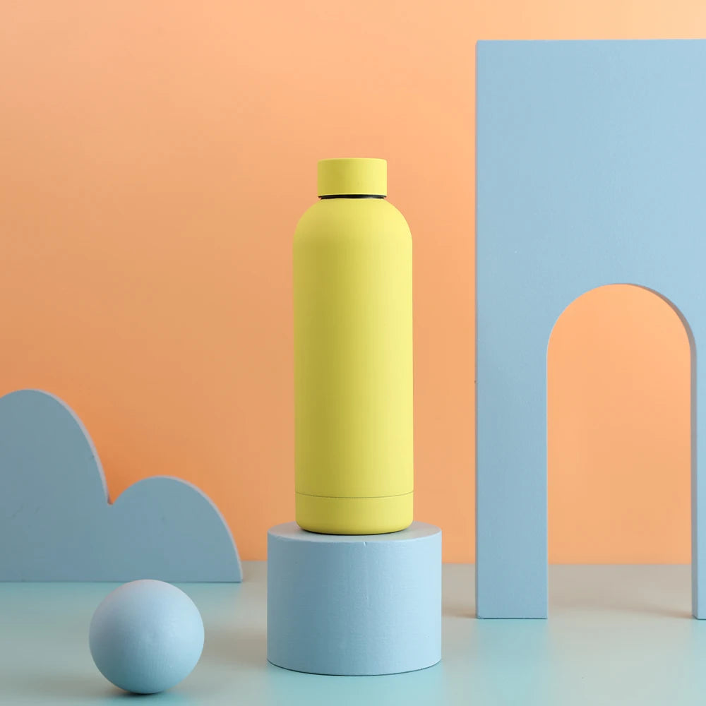500ml Stainless Steel Insulated Mug Double Wall Vacuum Tumbler Office Home Insulated Coffee Cup Sports Water Bottle